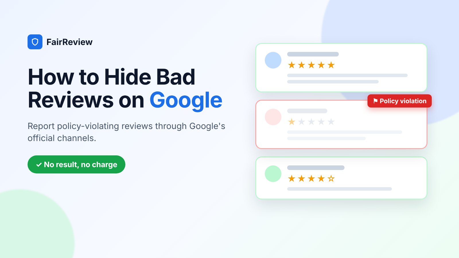 How to Hide Bad Reviews on Google (Policy-Compliant Guide)